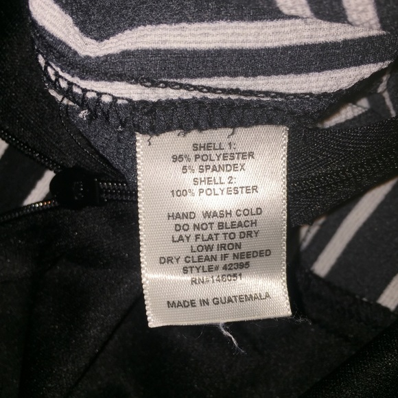 L~ *Jumper* Blk&Wht Striped w/ Adjustable Straps - Picture 8 of 12